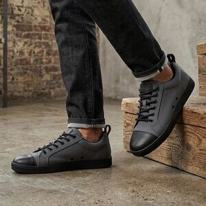 WOOBIES MOD-1 Cemento Tactical Sneakers Gray Black Low Top Lace-Up Shoes